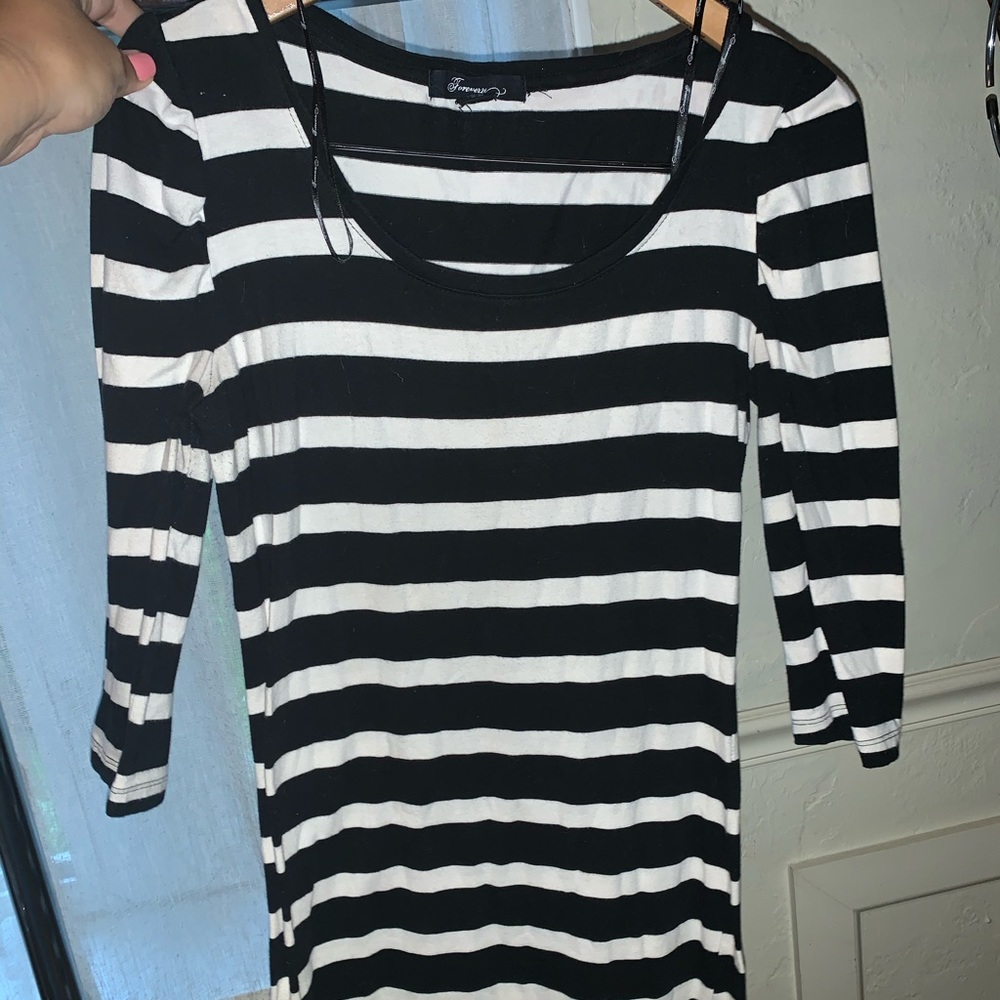 B&W Forever 21 Mini Dress